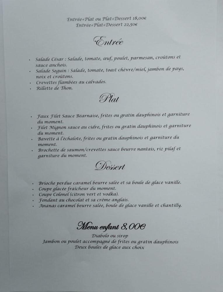 Restaurant de l'étang Drouges - Menu Image 3